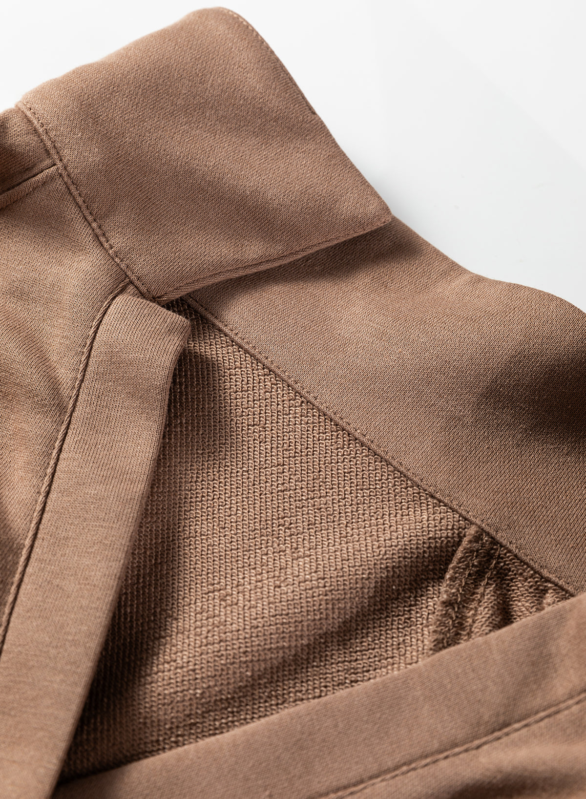 Light Grey Polo Collar V Neck Pullover and Drawstring Sweatpants Set