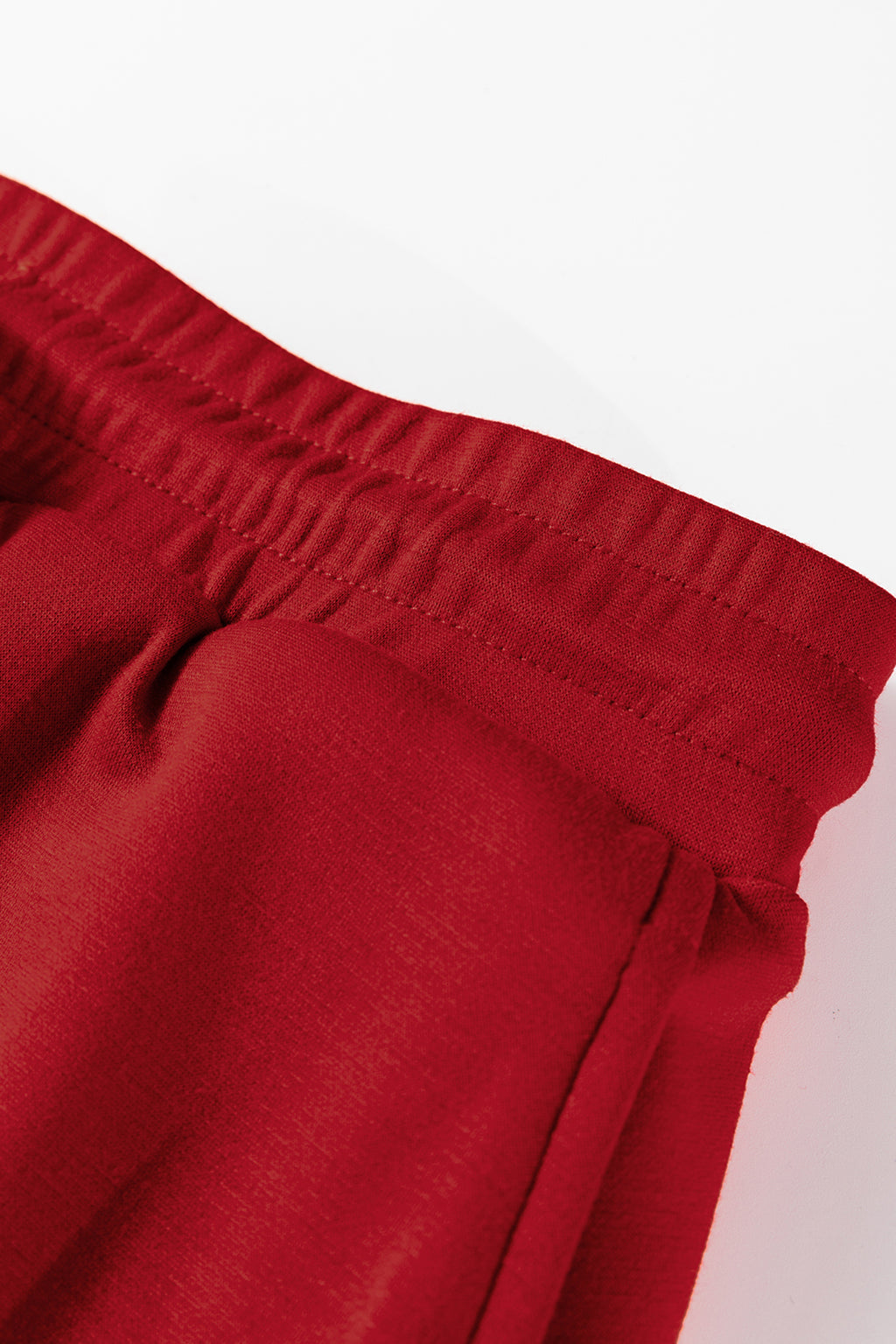 Jet Stream Solid Color Drop Shoulder Pullover Drawstring Mini Skirt 2pcs Outfit