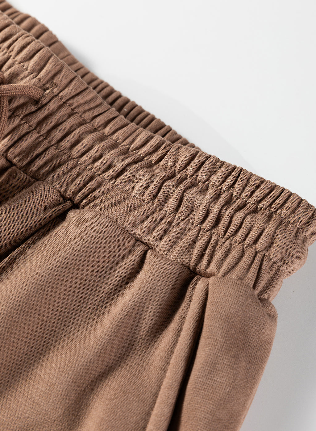 Light Grey Polo Collar V Neck Pullover and Drawstring Sweatpants Set