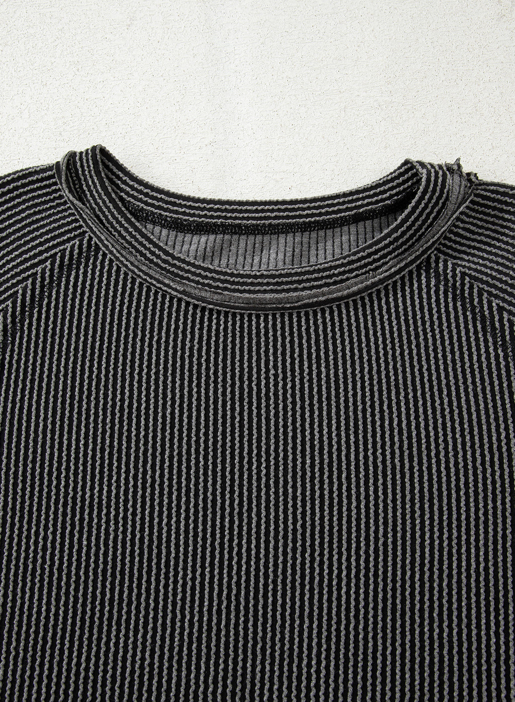 Jet Stream Corded Lantern Sleeve Top High Waist Ruffled Mini Skirt Set