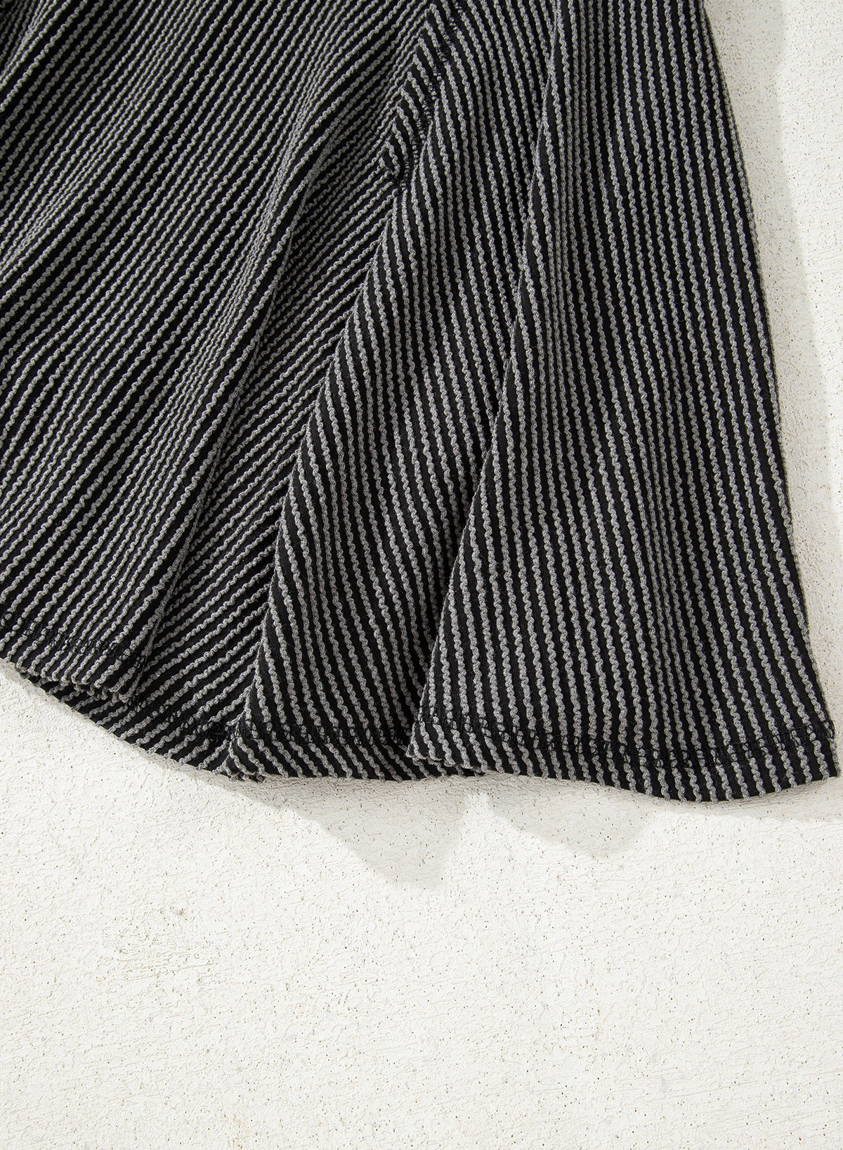 Jet Stream Corded Lantern Sleeve Top High Waist Ruffled Mini Skirt Set