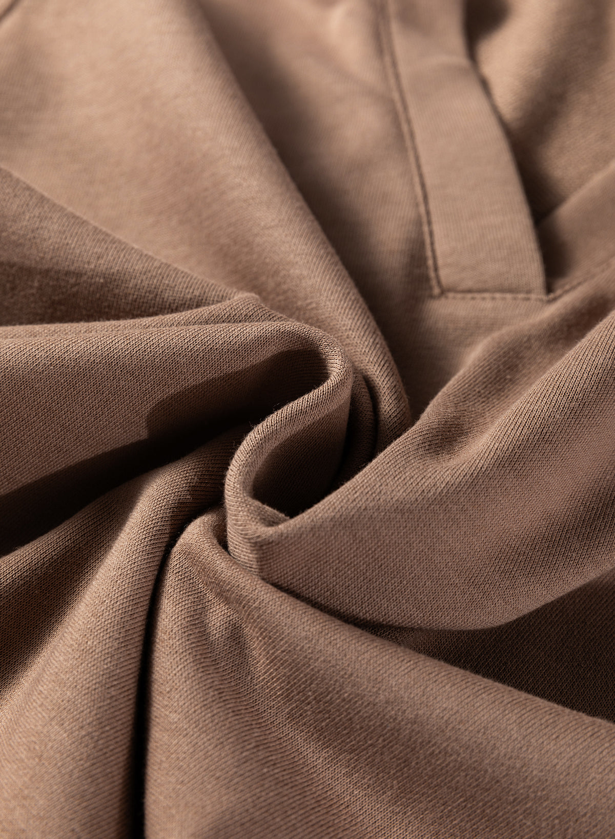 Light Grey Polo Collar V Neck Pullover and Drawstring Sweatpants Set