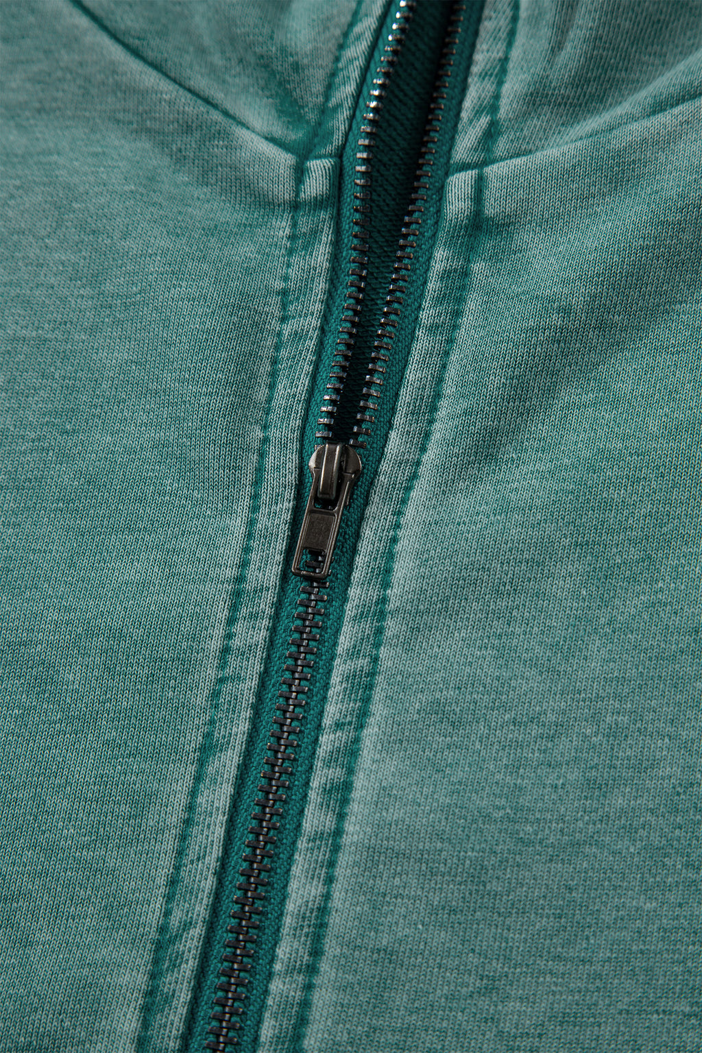Black Half Zip Kangaroo Pocket Mineral Wash Baggy Hoodie