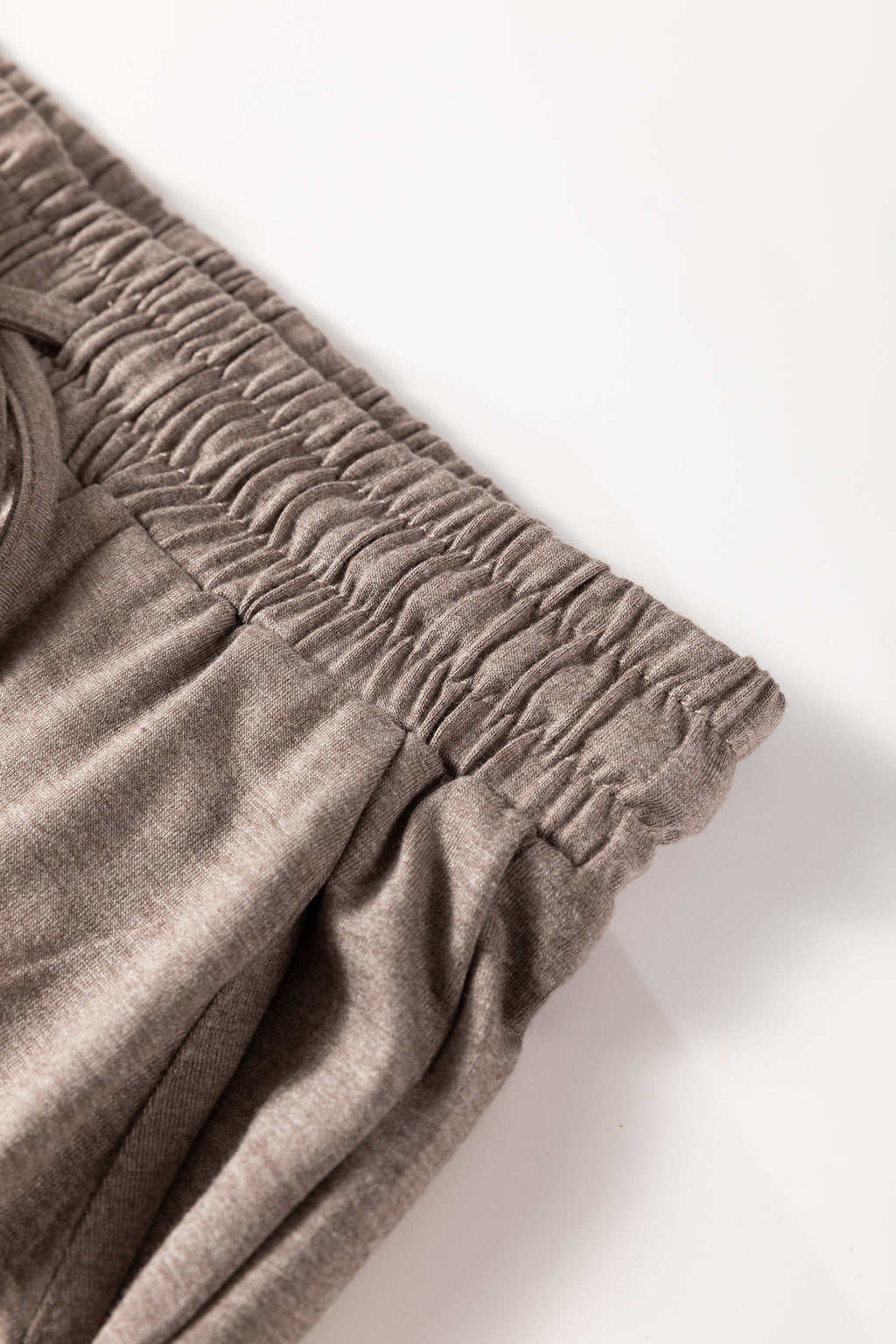 Black Ruffled Wide Leg Pull On High Waist Pants with Pockets